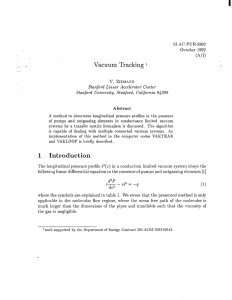 (A/I) Vacuum Tracking 1 1 Introduction - SLAC