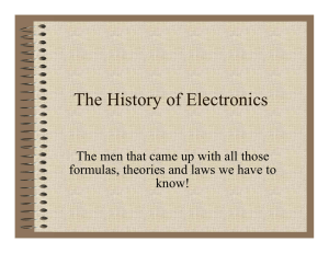 The History of Electronics