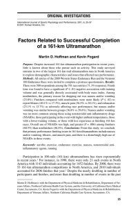 Factors Related to Successful Completion of a 161