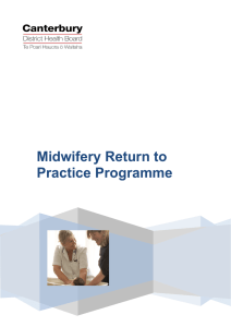 Midwifery Return to Practice Programme