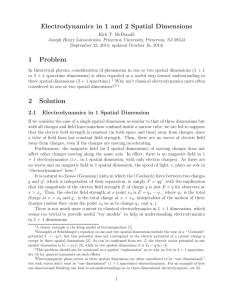 Electrodynamics in 1 and 2 Spatial Dimensions - Physics