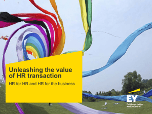 Unleashing the value of HR transaction