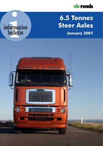 iinformation bulletin 6.5 Tonnes Steer Axles