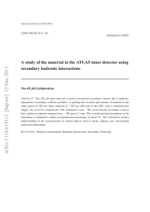 A measurement of the material in the ATLAS inner detector using