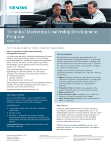 Technical Marketing Leadership Development Program