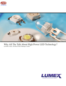 Why All The Talk About High Power LED Technology?