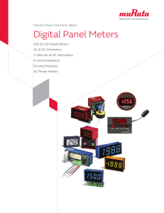 Digital Panel Meters - Murata Power Solutions