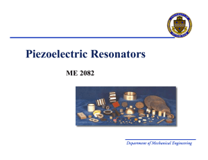 Piezoelectric Resonators