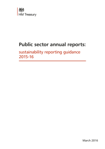 Public sector annual reports: sustainability reporting guidance