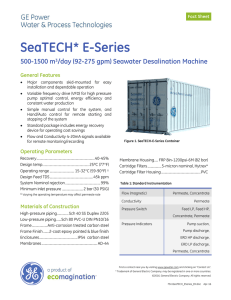 SeaTECH E-Series - 500-1500 m3/day (92-275 gpm)
