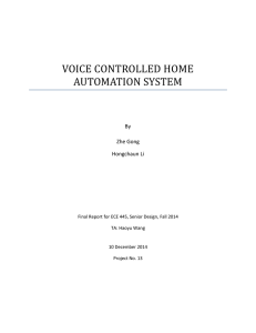 VOICE CONTROLLED HOME AUTOMATION SYSTEM