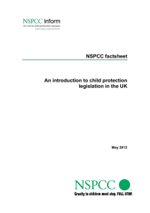 An introduction to child protection legislation in the UK