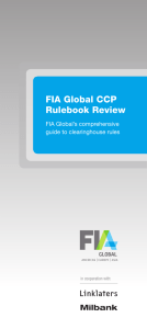 FIA Global CCP Rulebook Review