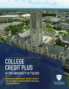 College Credit Plus - University of Toledo