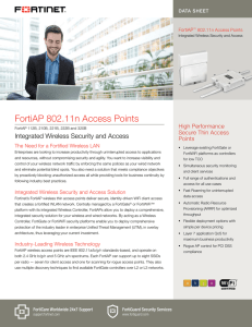 FortiAP 802.11n Access Points