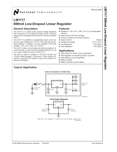 LM1117 800mA Low-Dropout Linear Regulator