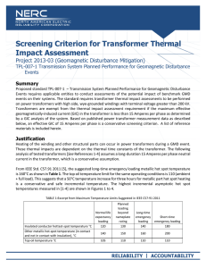 Thermal Screening Criterion White Paper