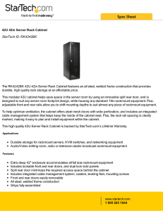 42U 42in Server Rack Cabinet StarTech ID: RK4242BK The - AV-iQ
