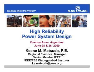 High Reliability Power System Design