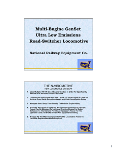 Multi-Engine GenSet Ultra Low Emissions Road