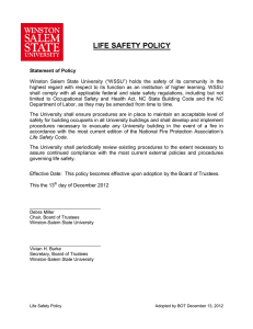 Life Safety Policy - Winston
