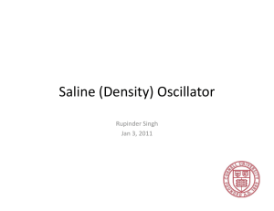 Saline (Density) Oscillator