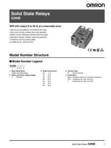 Solid State Relays G3NB