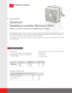 Vibratone® Hazardous Location Electronic Horn