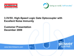 3.3V/5V, High-Speed Logic Gate Optocoupler with Excellent Noise
