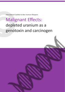 Malignant Effects - International Coalition to Ban Uranium Weapons