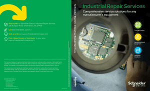 Industrial Repair Services - Schneider Electric Repair