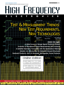 High Frequency Electronics — November 2008 Online Edition