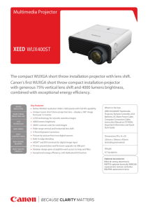 the WUX400ST product brochure