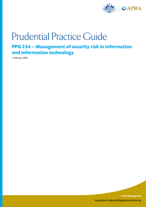 Prudential Practice Guide - Australian Prudential Regulation Authority