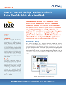 Houston Community College Launches Searchable Online