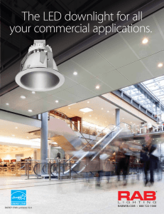 The LED downlight for all your commercial
