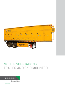 mobile substations trailer and skid mounted