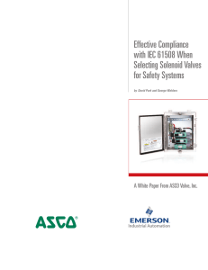 Effective compliance with IEC 61508 when selecting solenoid