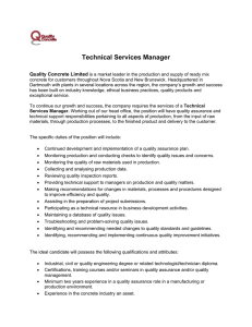 Technical Services Manager