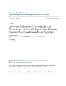 Laboratory Evaluation of Colored Light as an