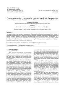 Comonotonic Uncertain Vector and Its Properties