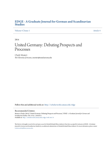 United Germany: Debating Prospects and Processes