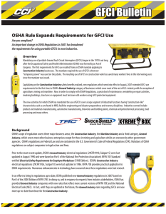 GFCI OSHA Bulletin