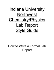 Style Guide - Indiana University Northwest