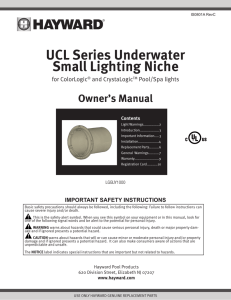 UCL Series Underwater Small Lighting Niche