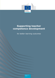 Supporting teacher competence development