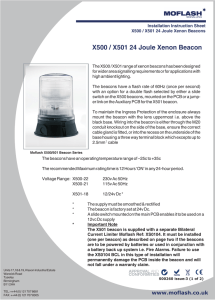 X500 / X501 24 Joule Xenon Beacon