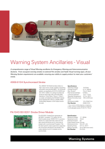Warning System Ancillaries Brochure