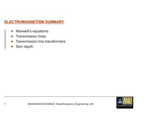 ELECTROMAGNETISM SUMMARY ® Maxwell`s equations