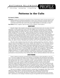 Patterns in the Cults